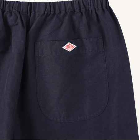 Pantalon effet laine Élastiqué navy