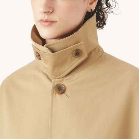 Oversized coat in high density cotton gabardine #OR-A0582 CGB