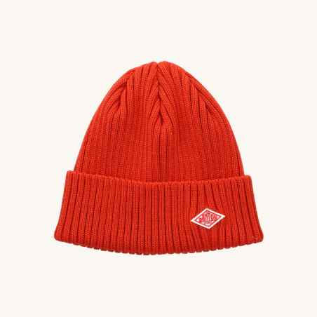 100% wool rib knit beanie #DT-H0234 BLG Apricot